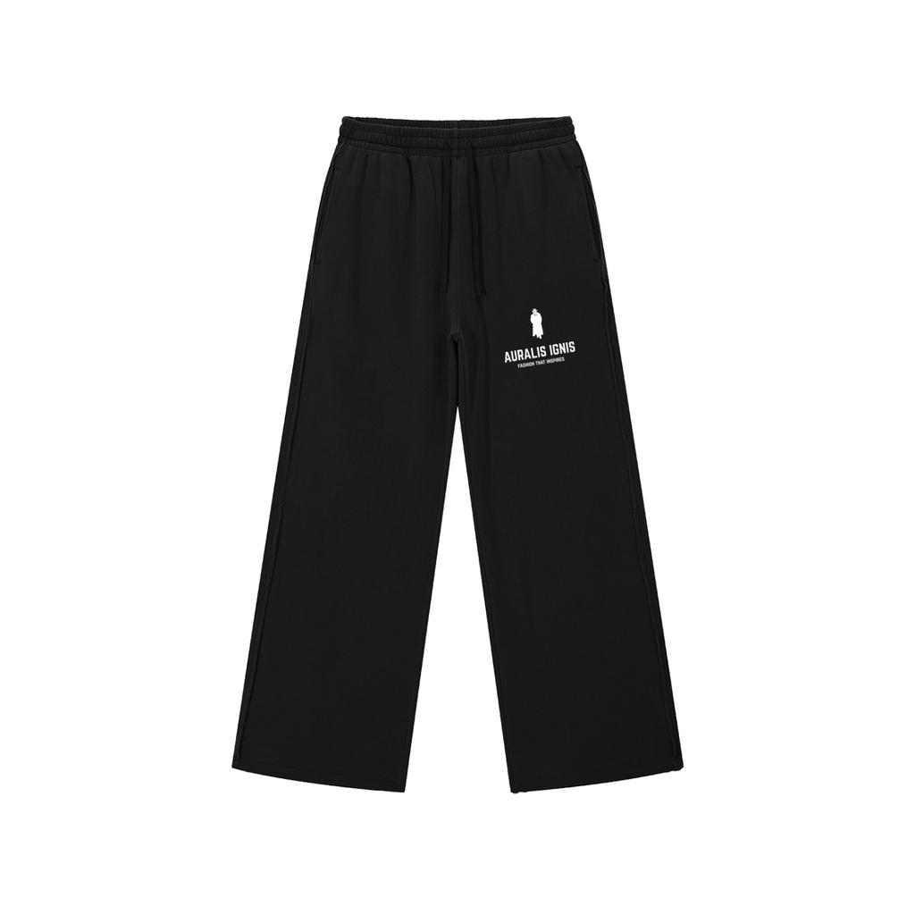 Snow Washed Raw Edge Sweatpants